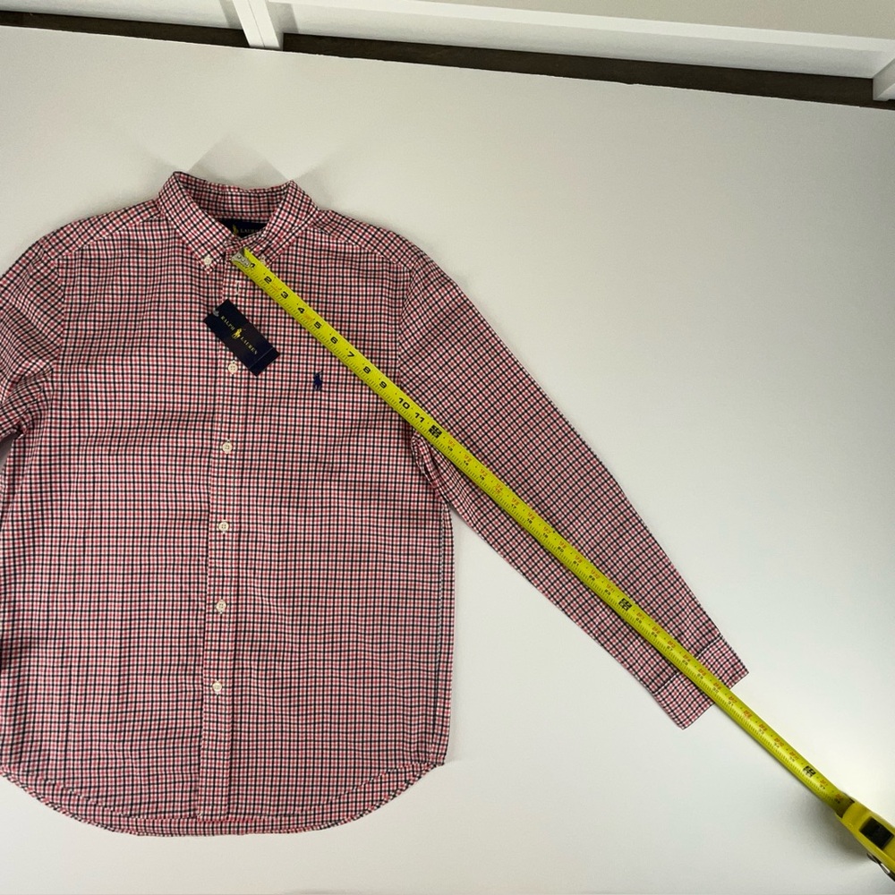 Ralph Lauren Long Sleeve Gingham Button Down Casual Shirt Boys XL (18-20) NWT - Picture 10 of 13